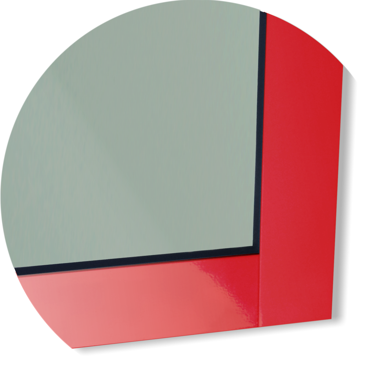 Porta de Alumínio Vidrão Linha Super-25 vermelho