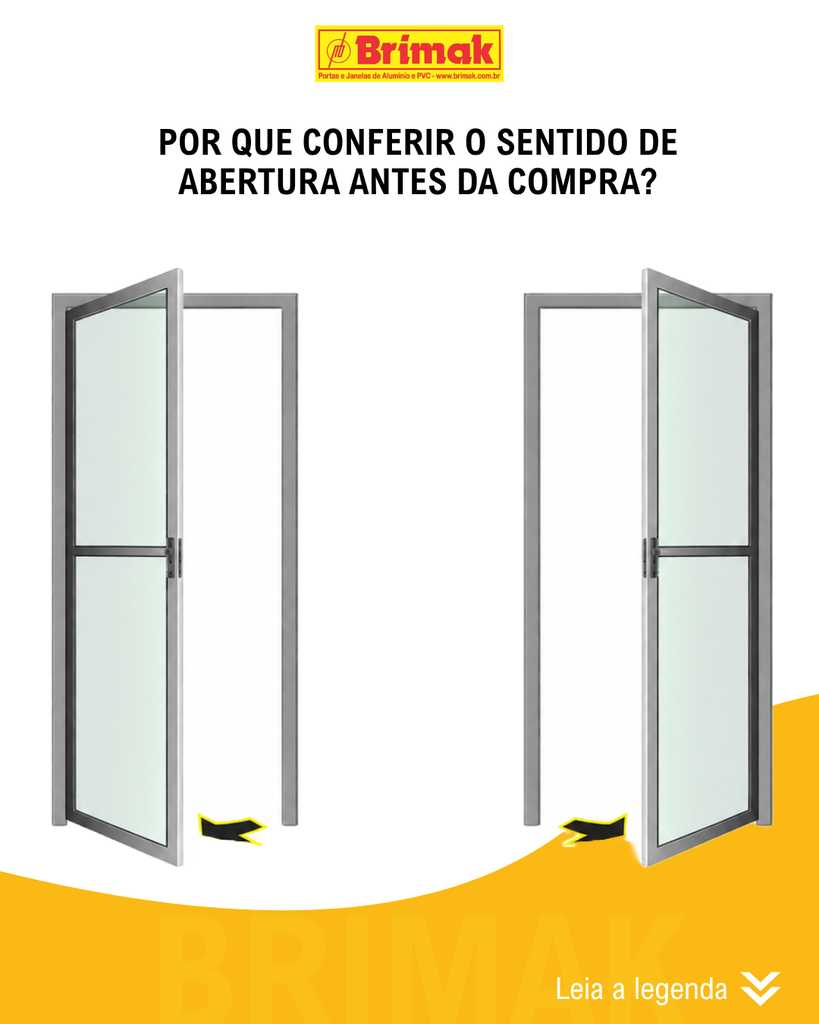 Você sabe identificar o lado de abertura de uma Porta ?