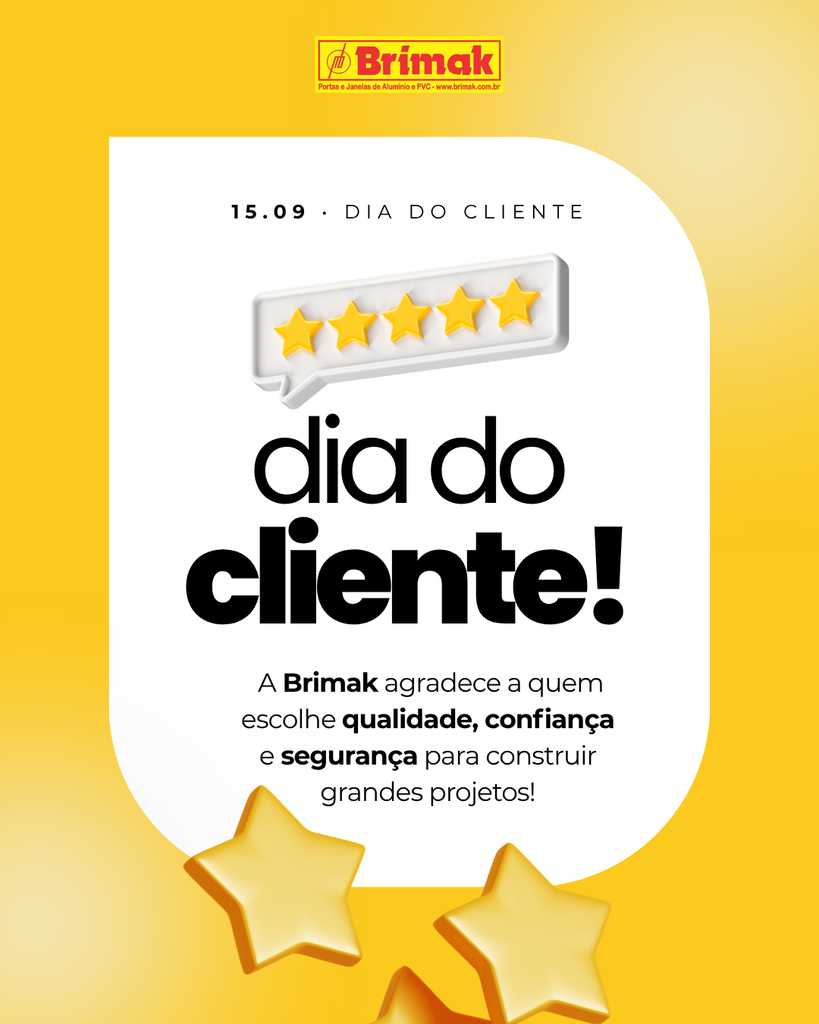 Hoje é dia do Cliente