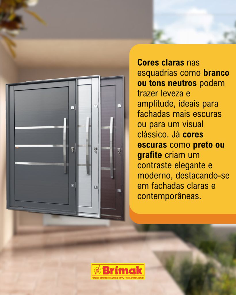 Portas Pivotantes Cinza e Marrom Corten