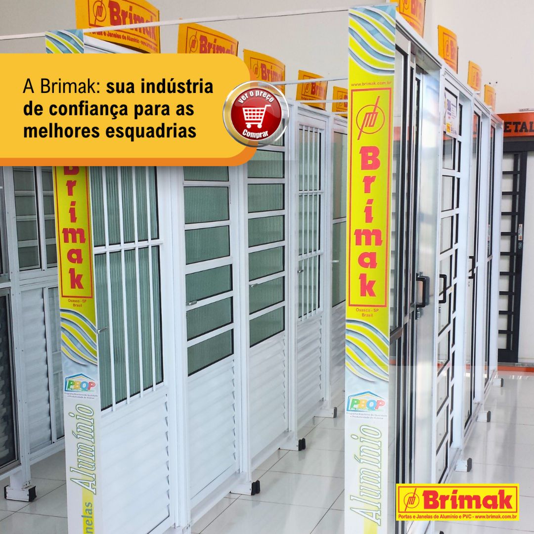 Expositor de Portas e Janelas de Alumínio