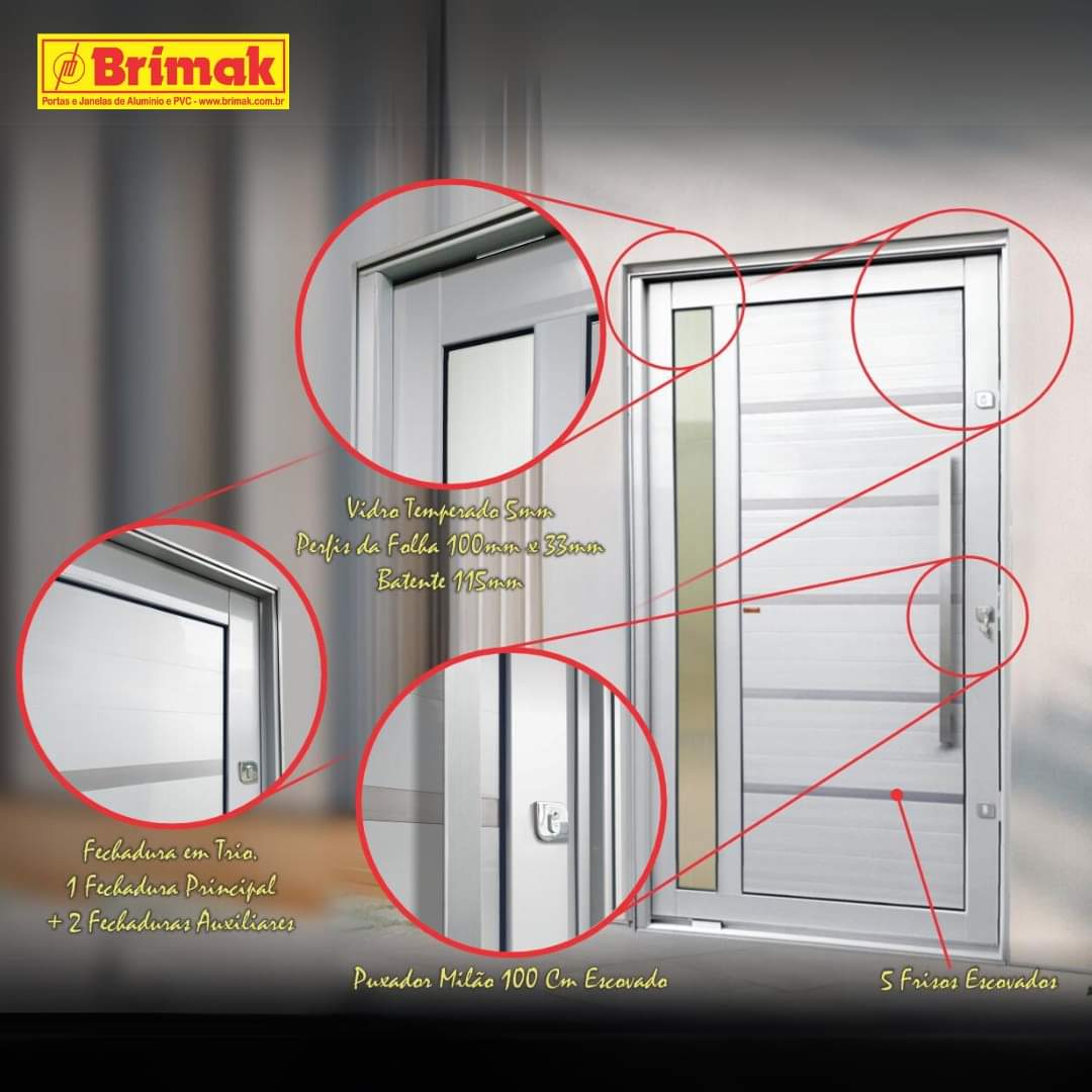 Porta Miraggio Branca Linha Elite