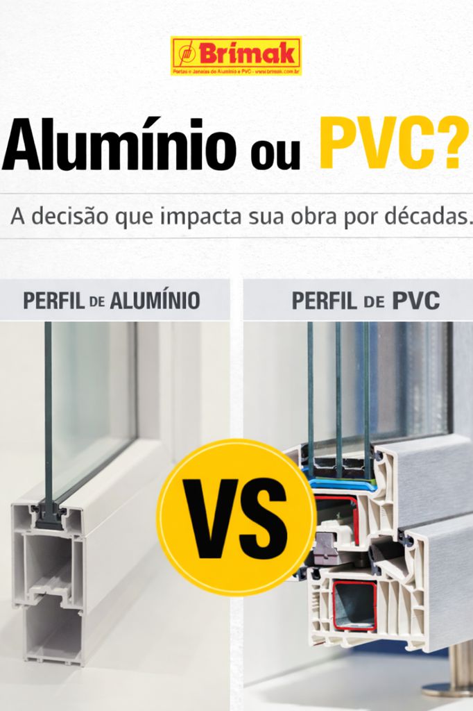 Aluminio x PVC o combate das esquadrias