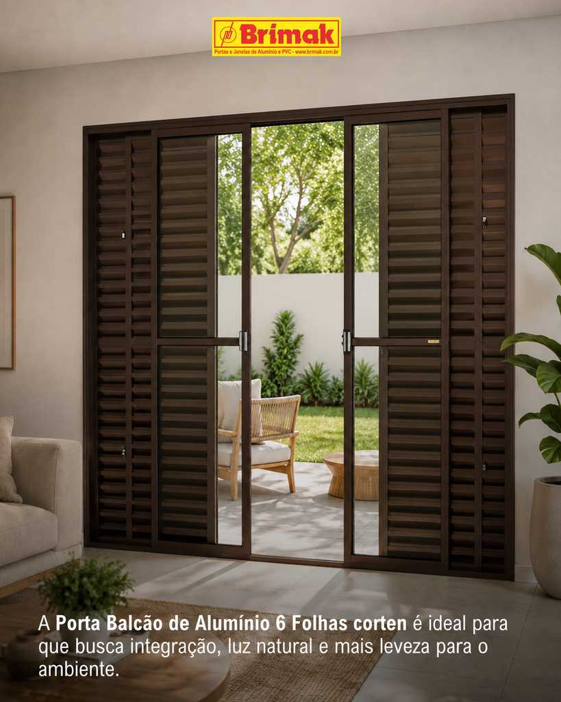 Porta Balcão 6 Folhas
