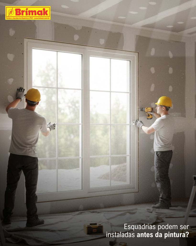 Instalação antes da pintura pode ?