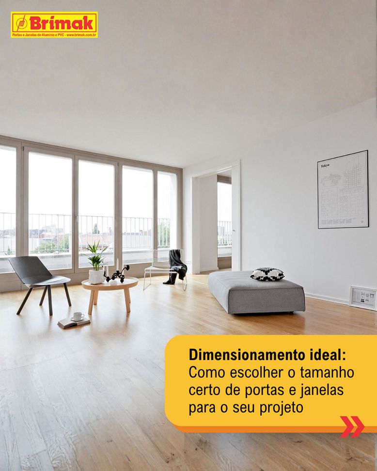 Tamanho ideal de suas Esquadrias