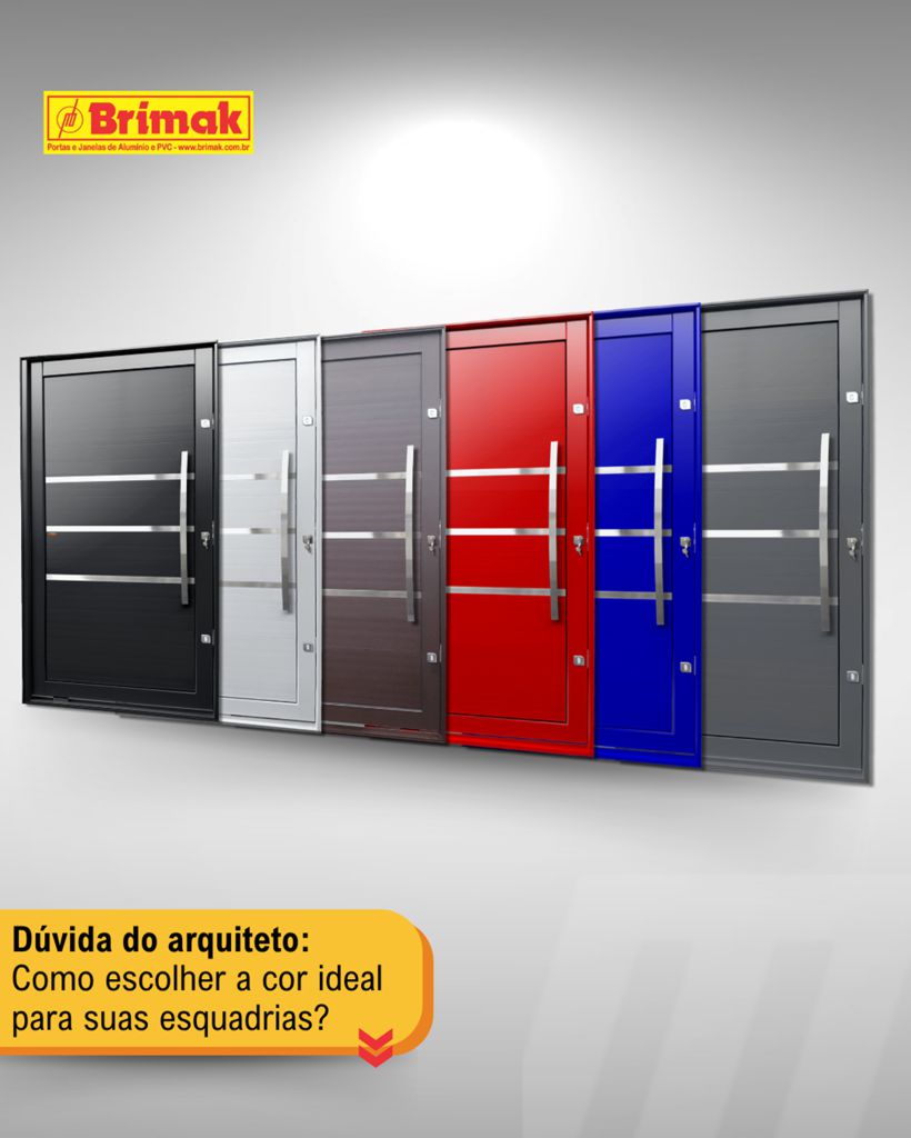 Cores nas Portas de entrada de seu imóvel