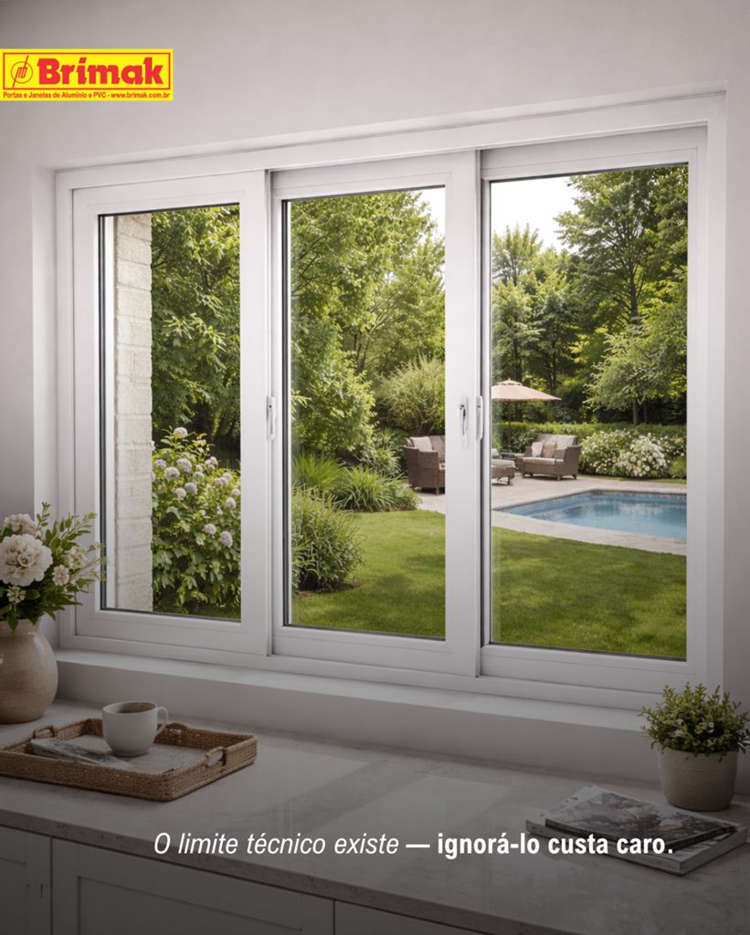 Limite técnico de cada esquadria