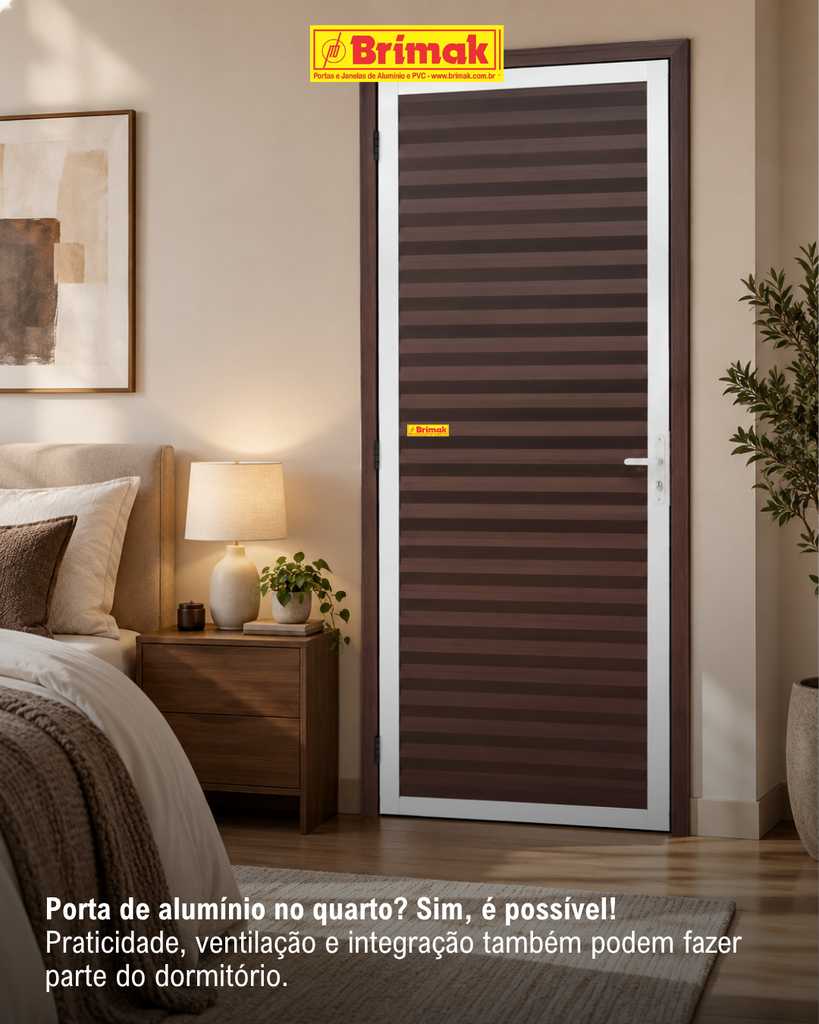 Porta de Alumínio no quarto Pode ?