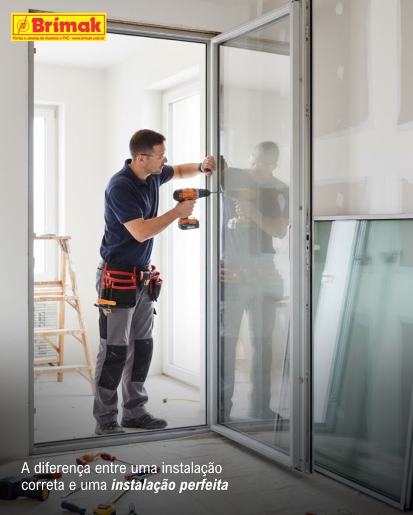 Instalação perfeita de Esquadrias