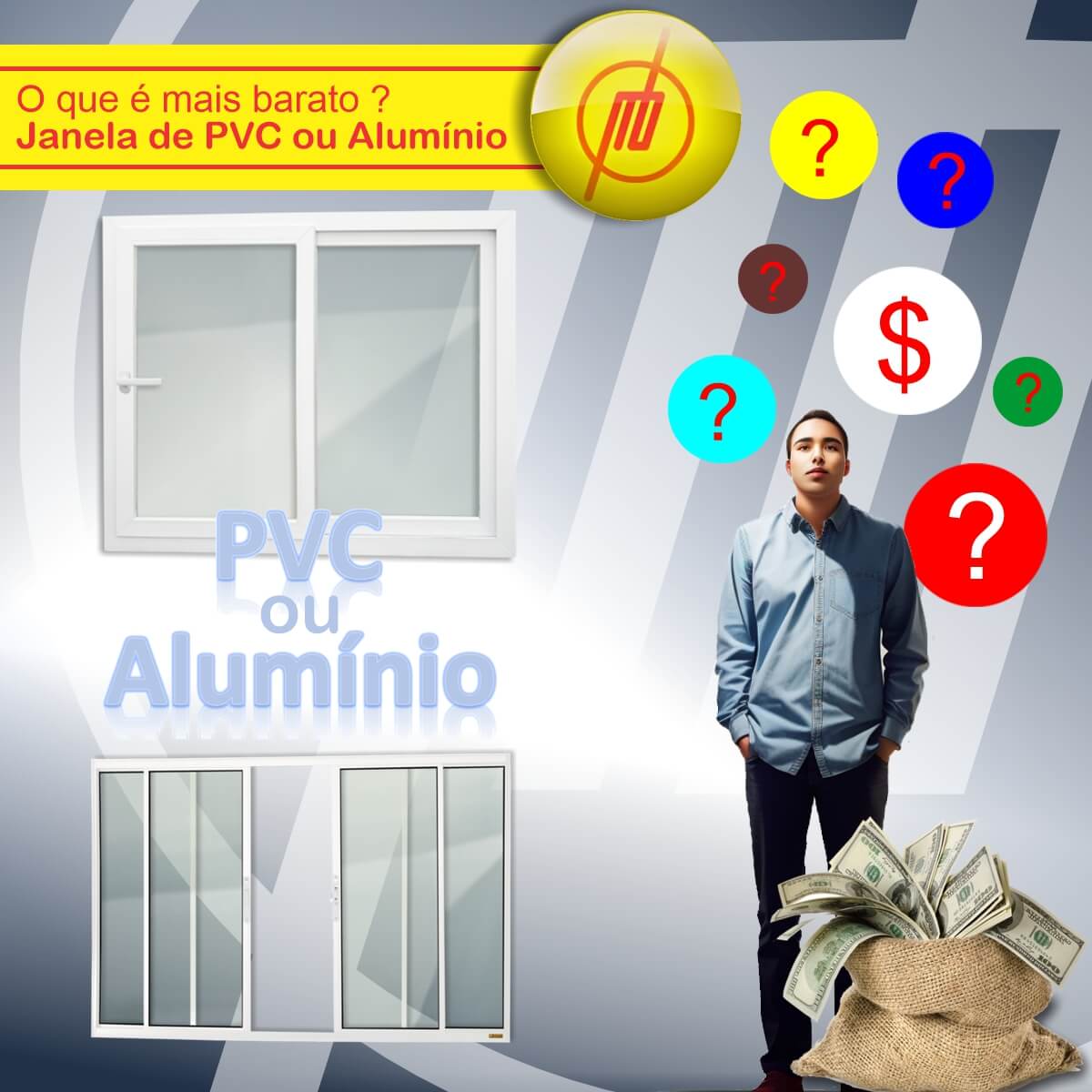 Esquadrias de PVC ou Alumínio