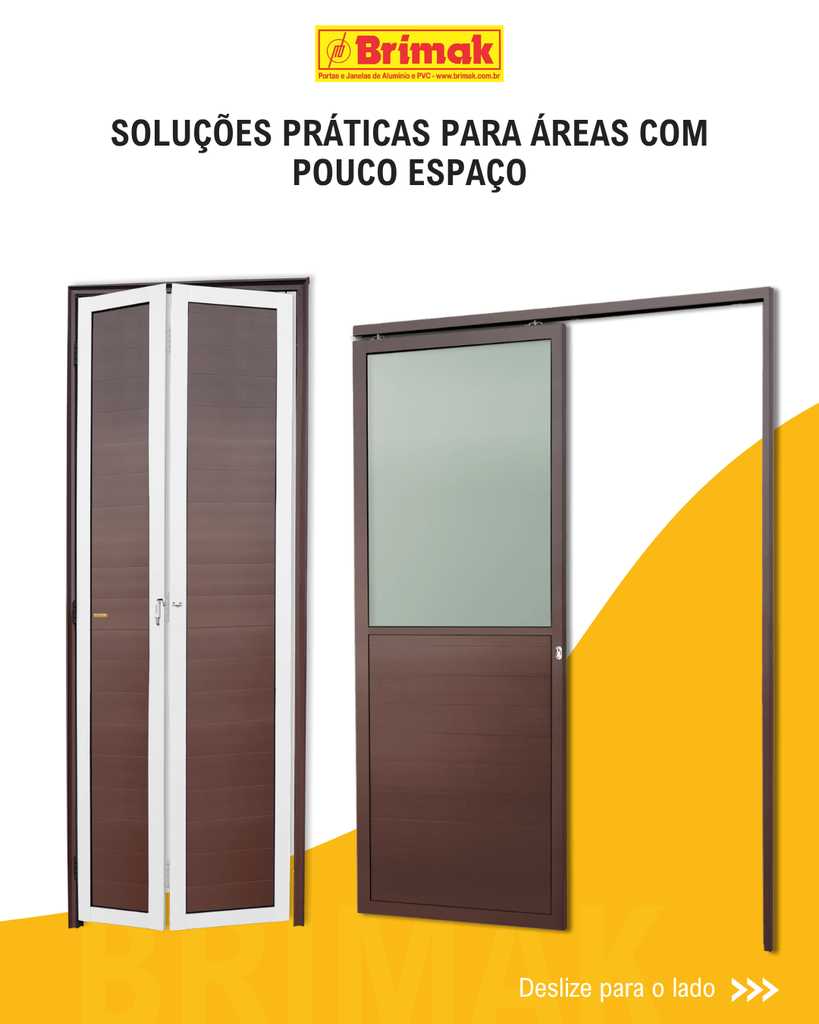 Soluções ideias de esquadrias para áreas de pouco espaço