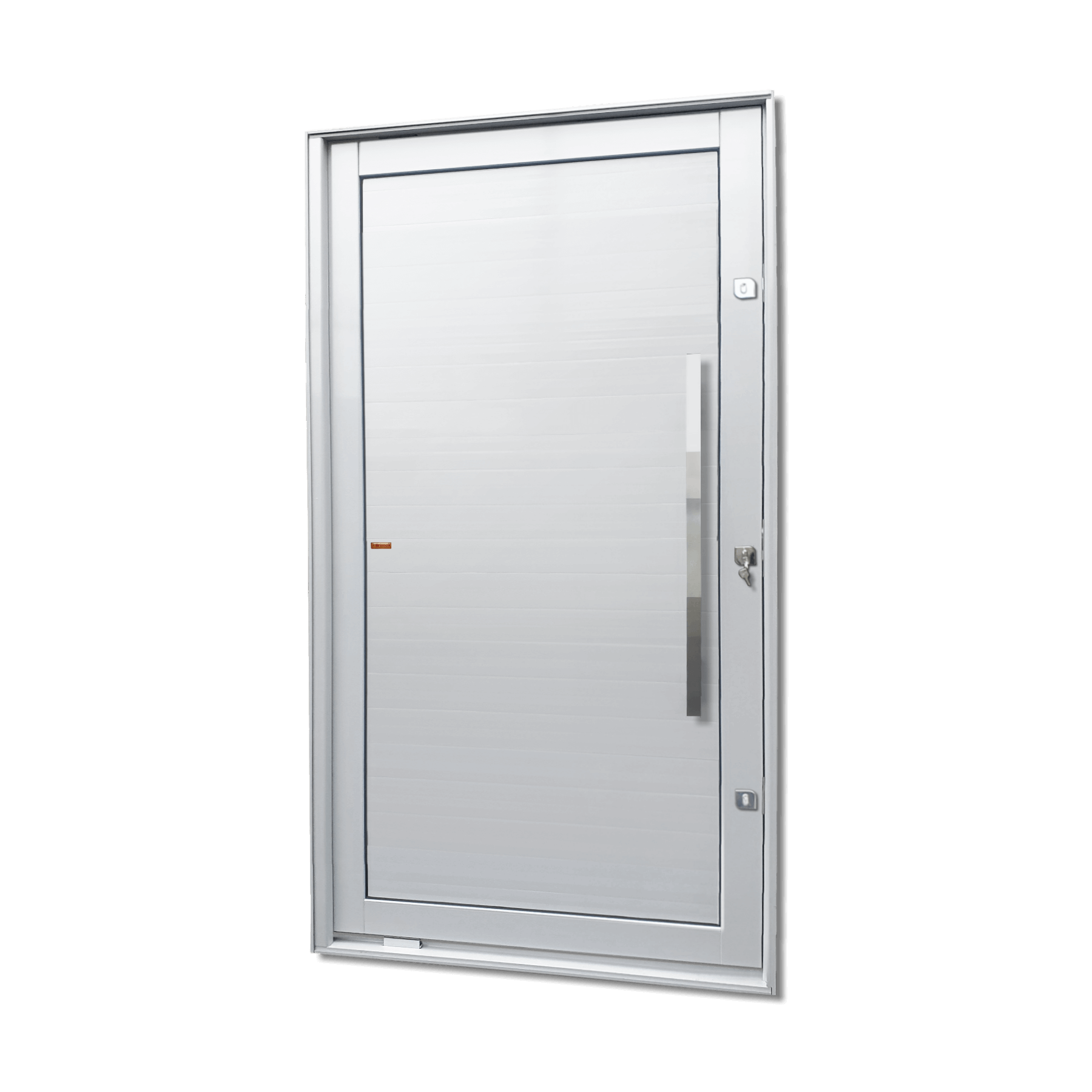 Porta Pivotante de Alumínio Lambril c/Puxador Linha Elite Branco