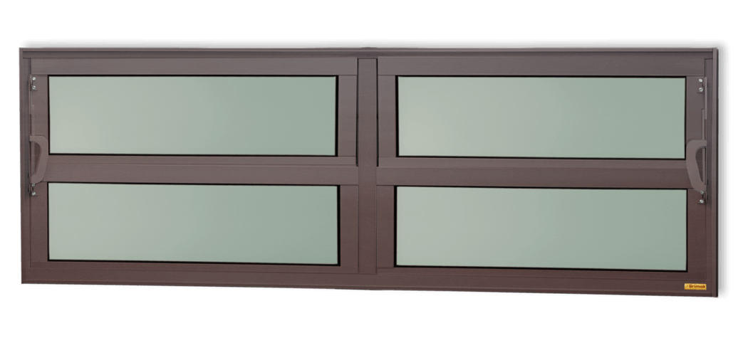 Basculante de Alumínio Elite 2 seções (2F+2M) corten