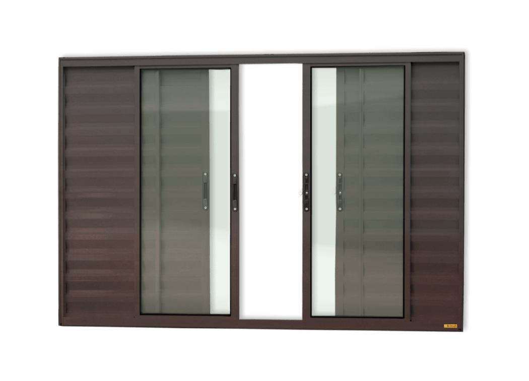 Veneziana de Alumínio 6 Folhas Corten