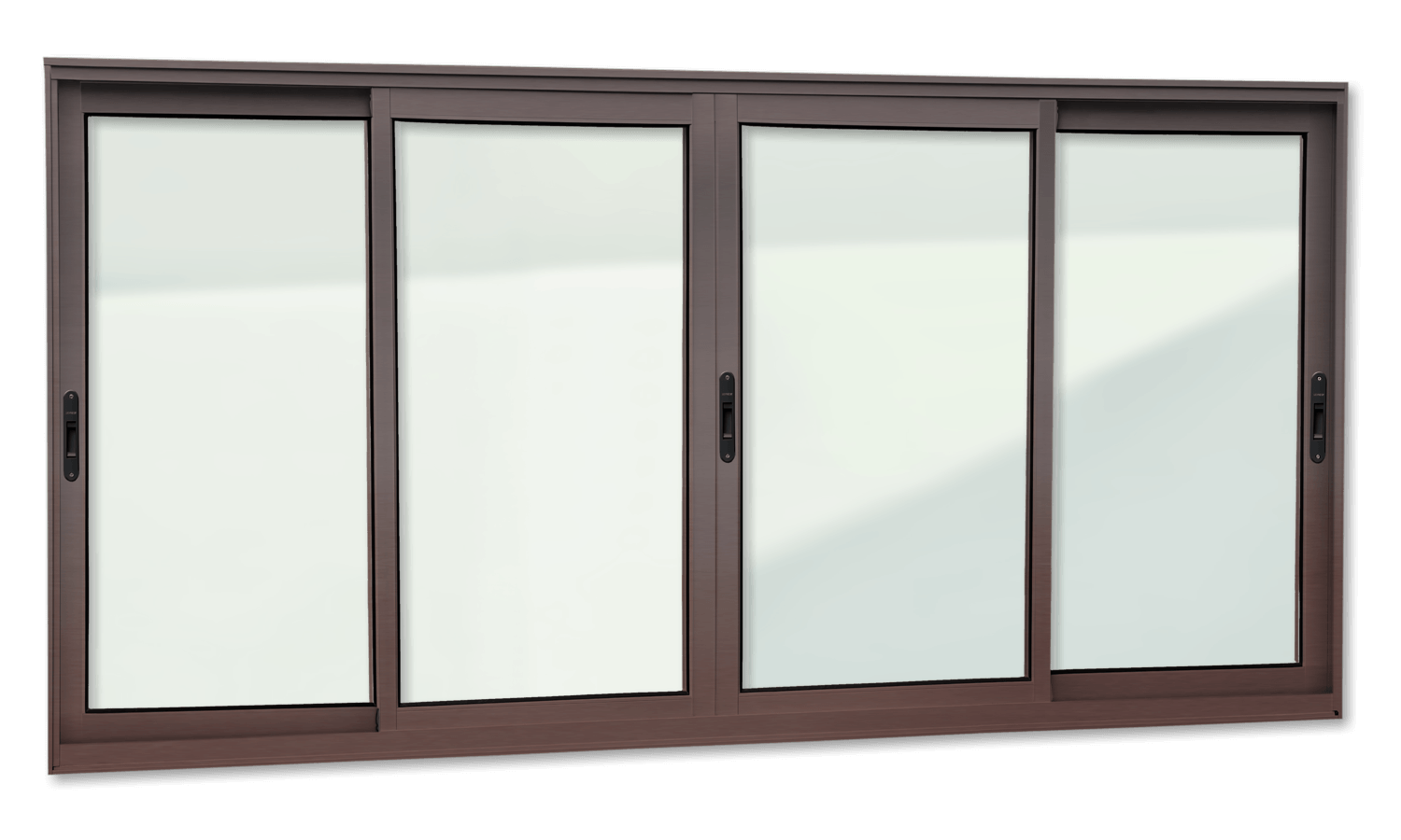 Janela de Alumínio 4 Folhas Elite Corten