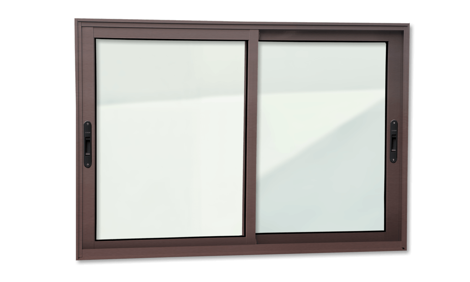 Janela de Alumínio 2 Folhas Elite Corten