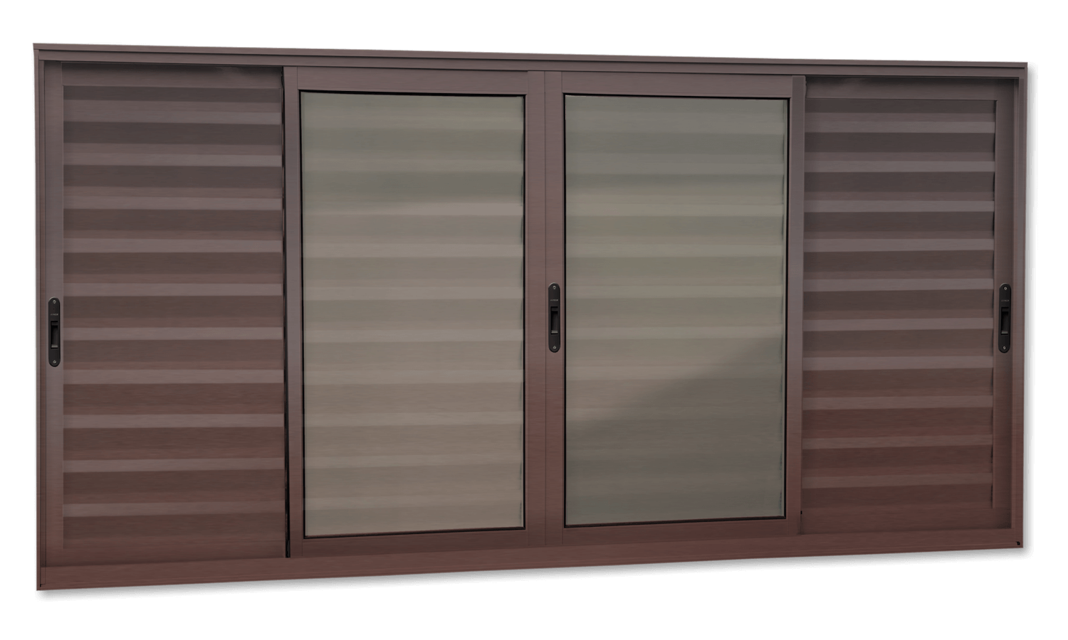 Veneziana de Alumínio 6 Folhas Elite Corten