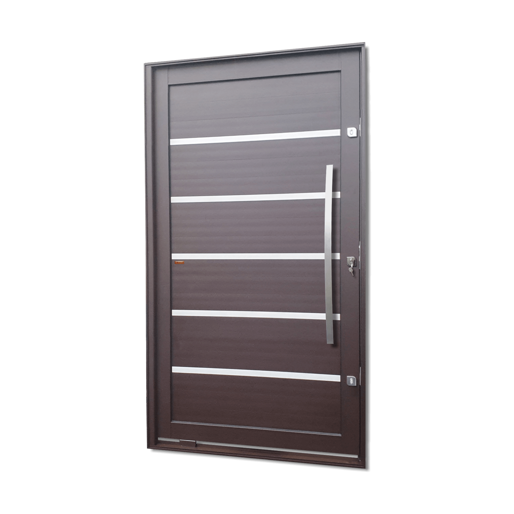 Porta Pivotante de Alumínio Premium c/Puxador Linha Elite Corten