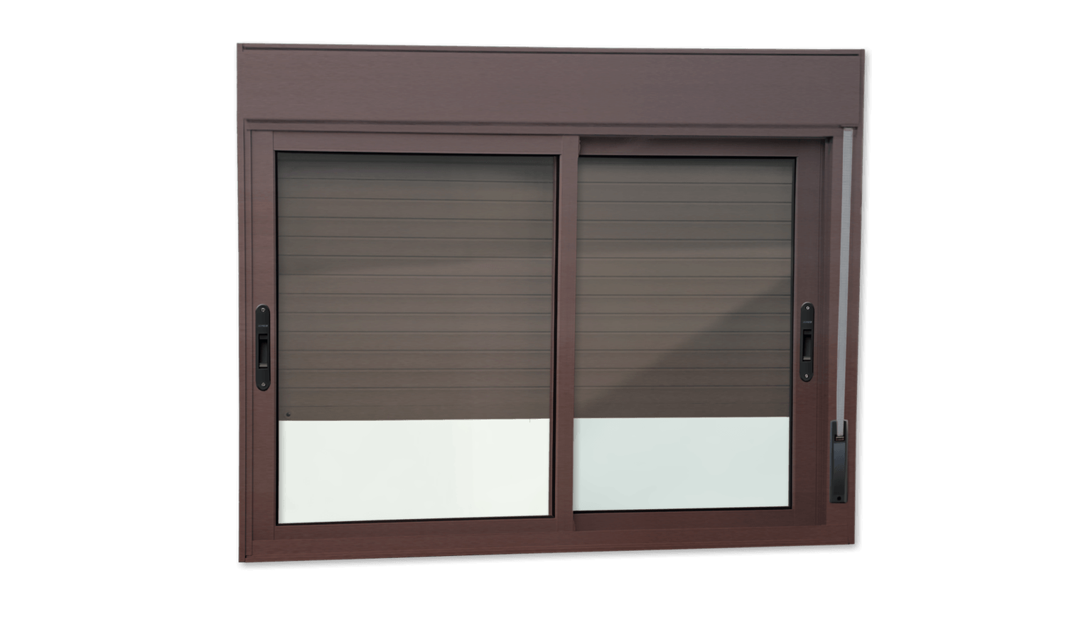 Janela Integrada de Alumínio Elite Corten