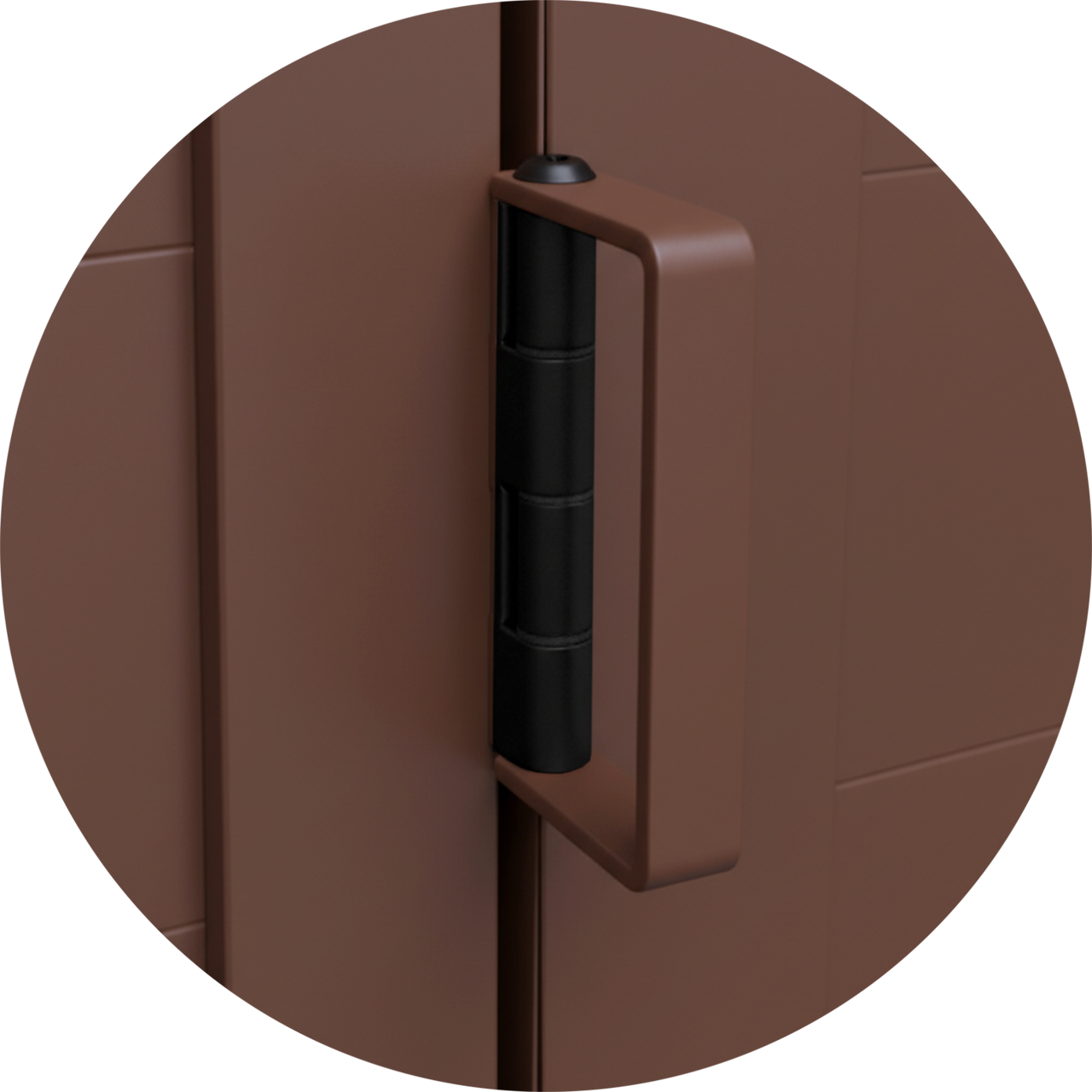 Porta de Alumínio Camarão Lambril Linha L-25 corten
