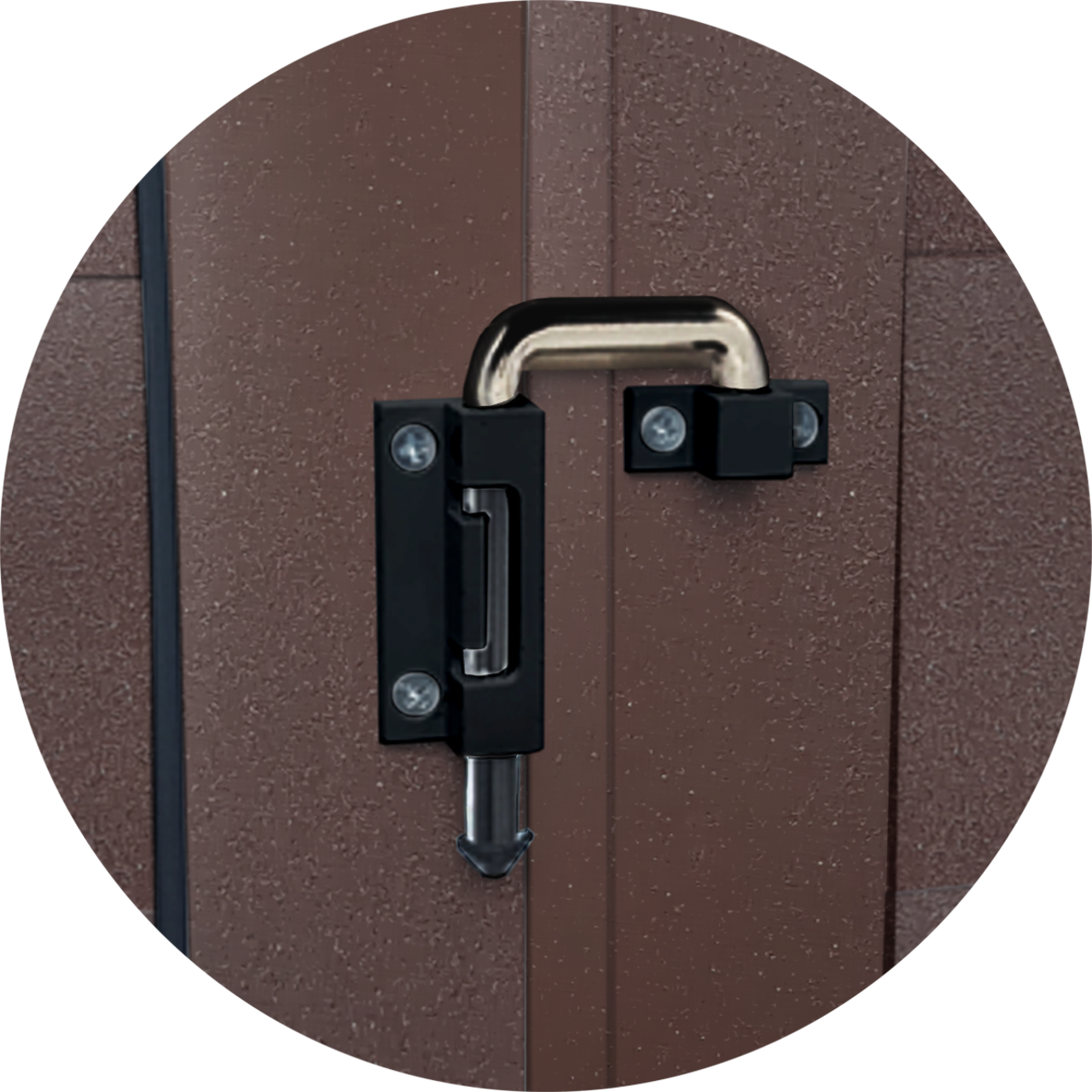 Porta de Alumínio Camarão Lambril Linha L-25 corten