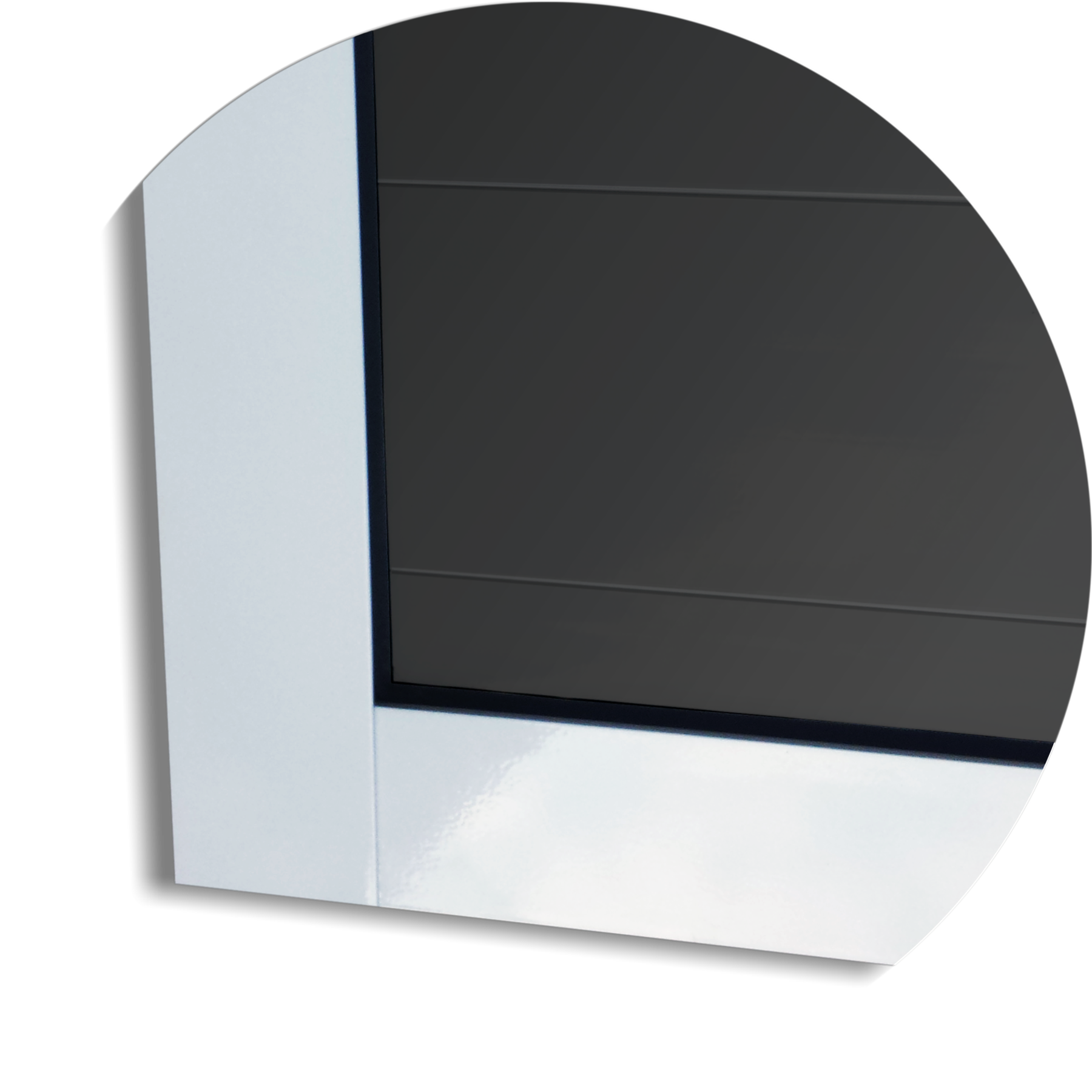 Porta de Alumínio Suspensa Lambril Linha L-25 mix preto