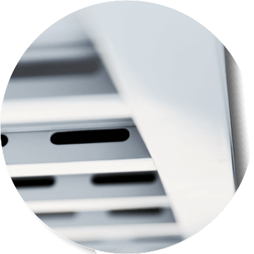 detalhe da ventilação da folha da portinhola de abrigo de gás