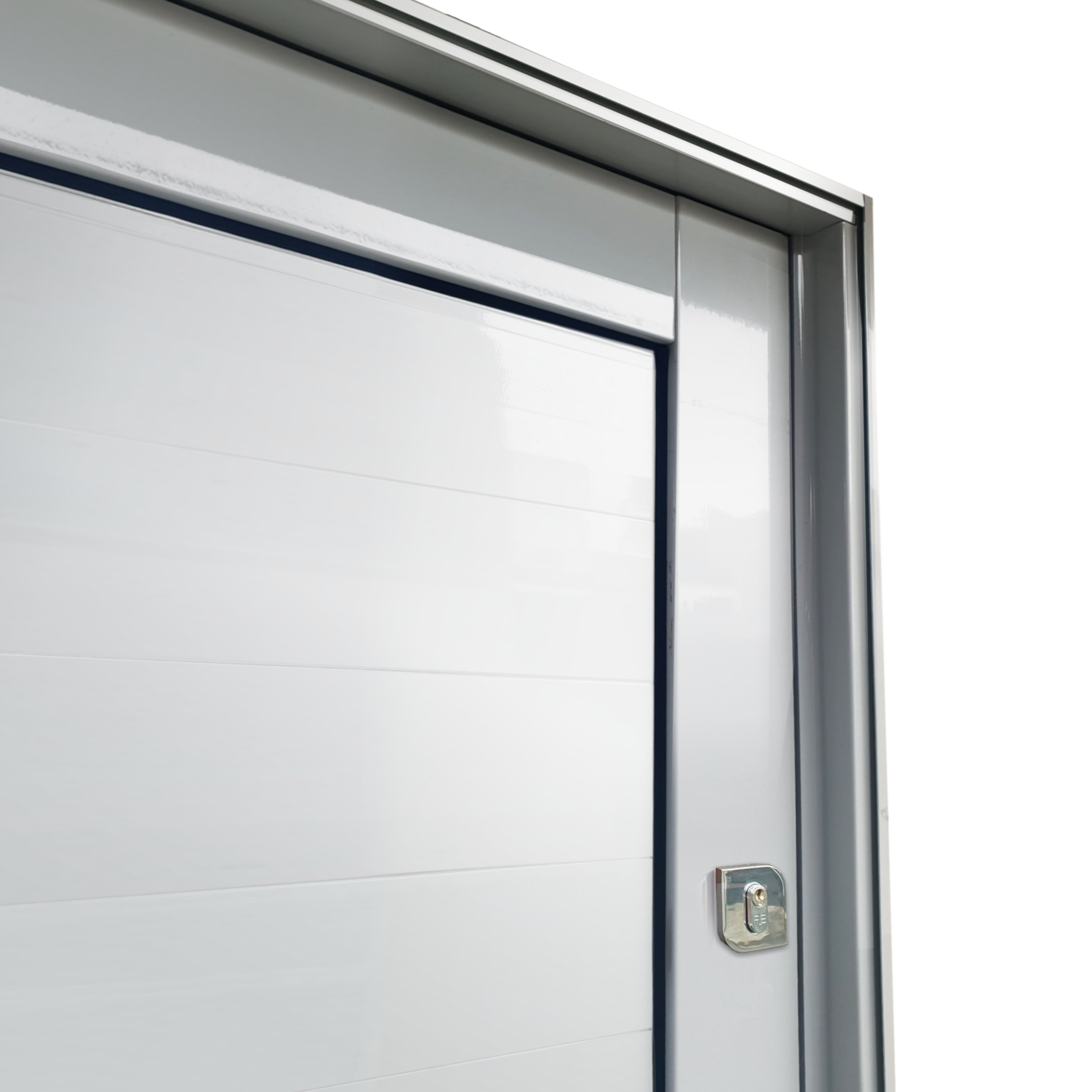 Porta Pivotante de Alumínio Lambril c/Puxador Linha Elite branco