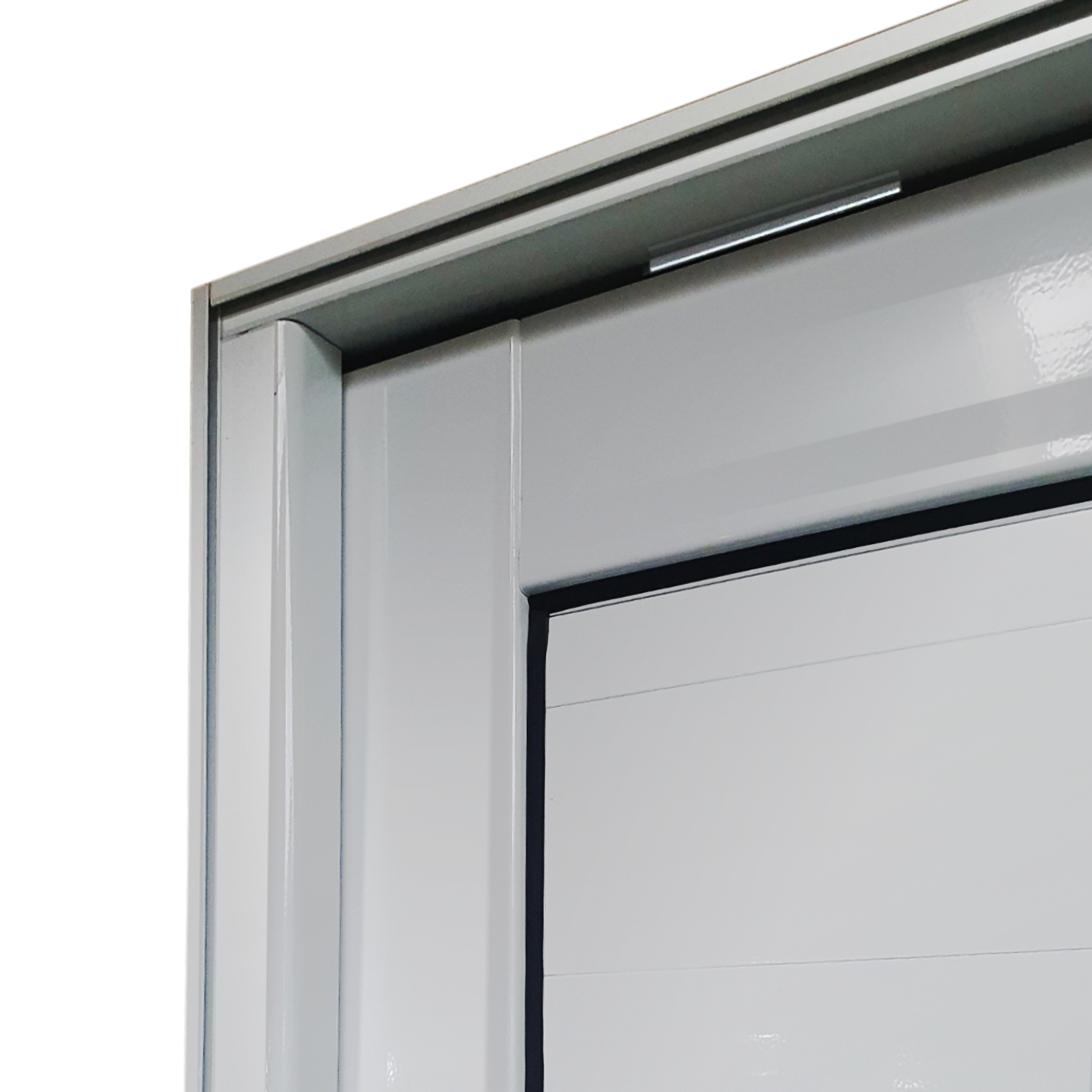 Porta Pivotante de Alumínio Lambril c/Puxador Linha Elite branco