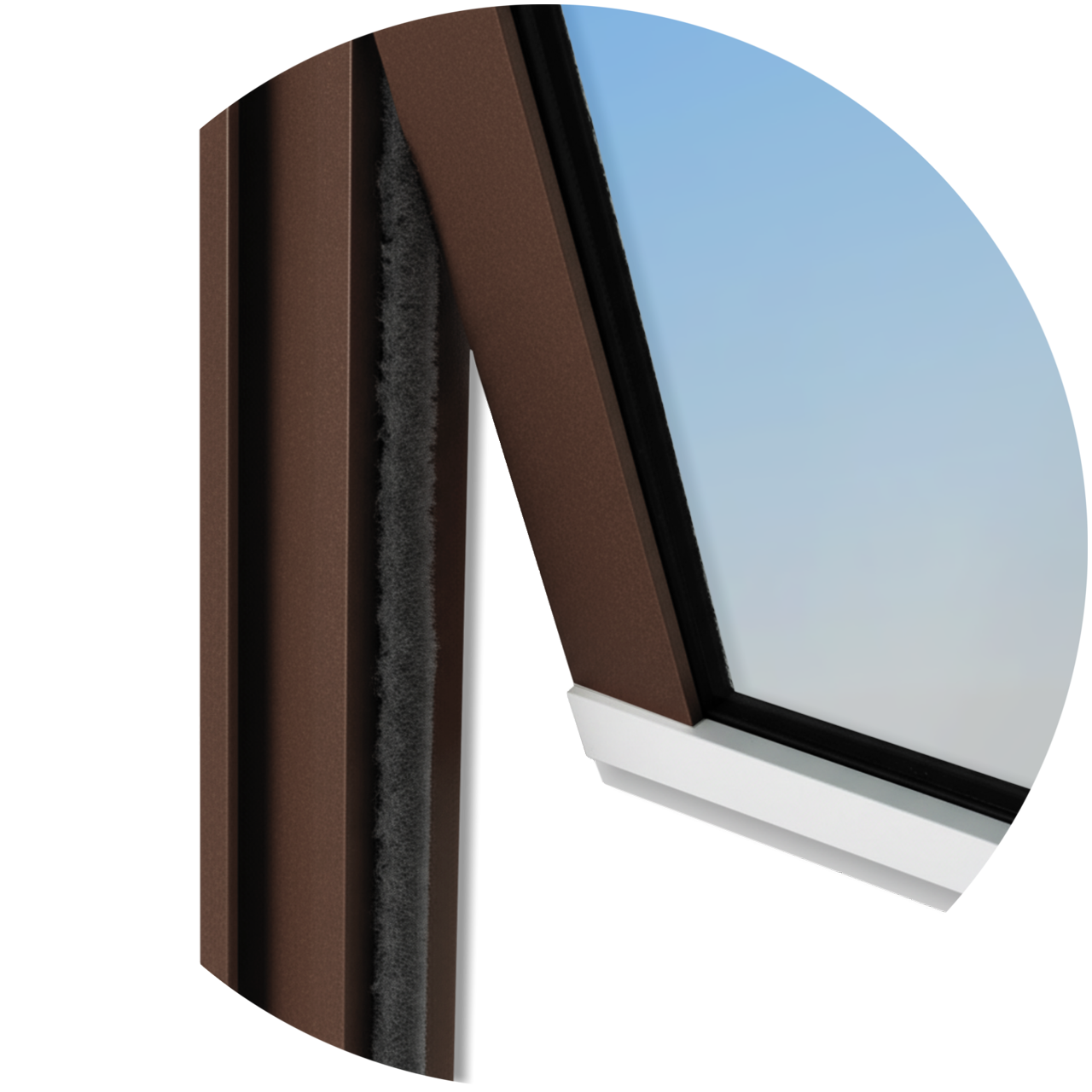 Basculante de Alumínio Master 1 seção (1F+2M) mix corten