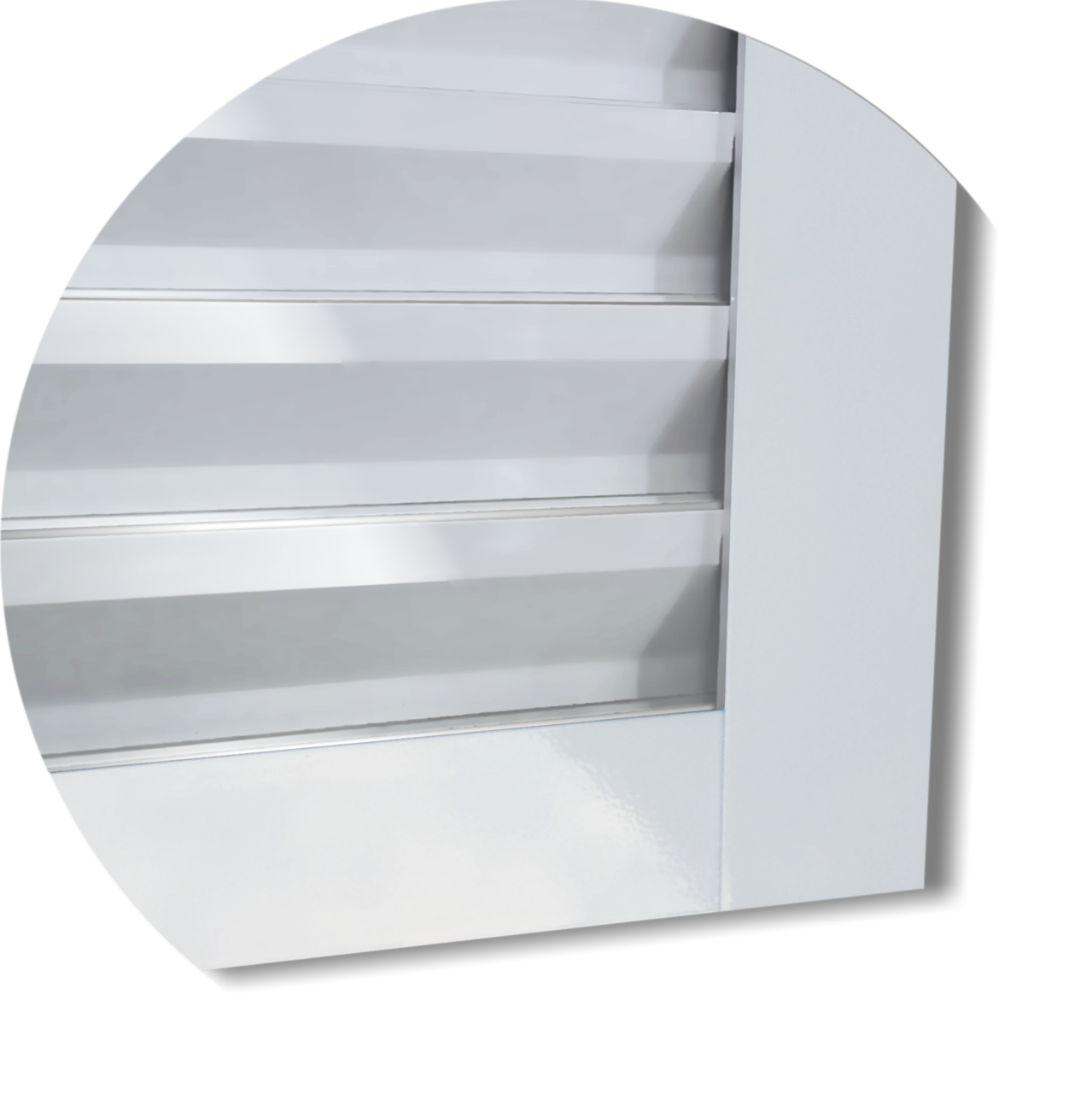 Porta de Alumínio Fechada Linha Super-25 branco