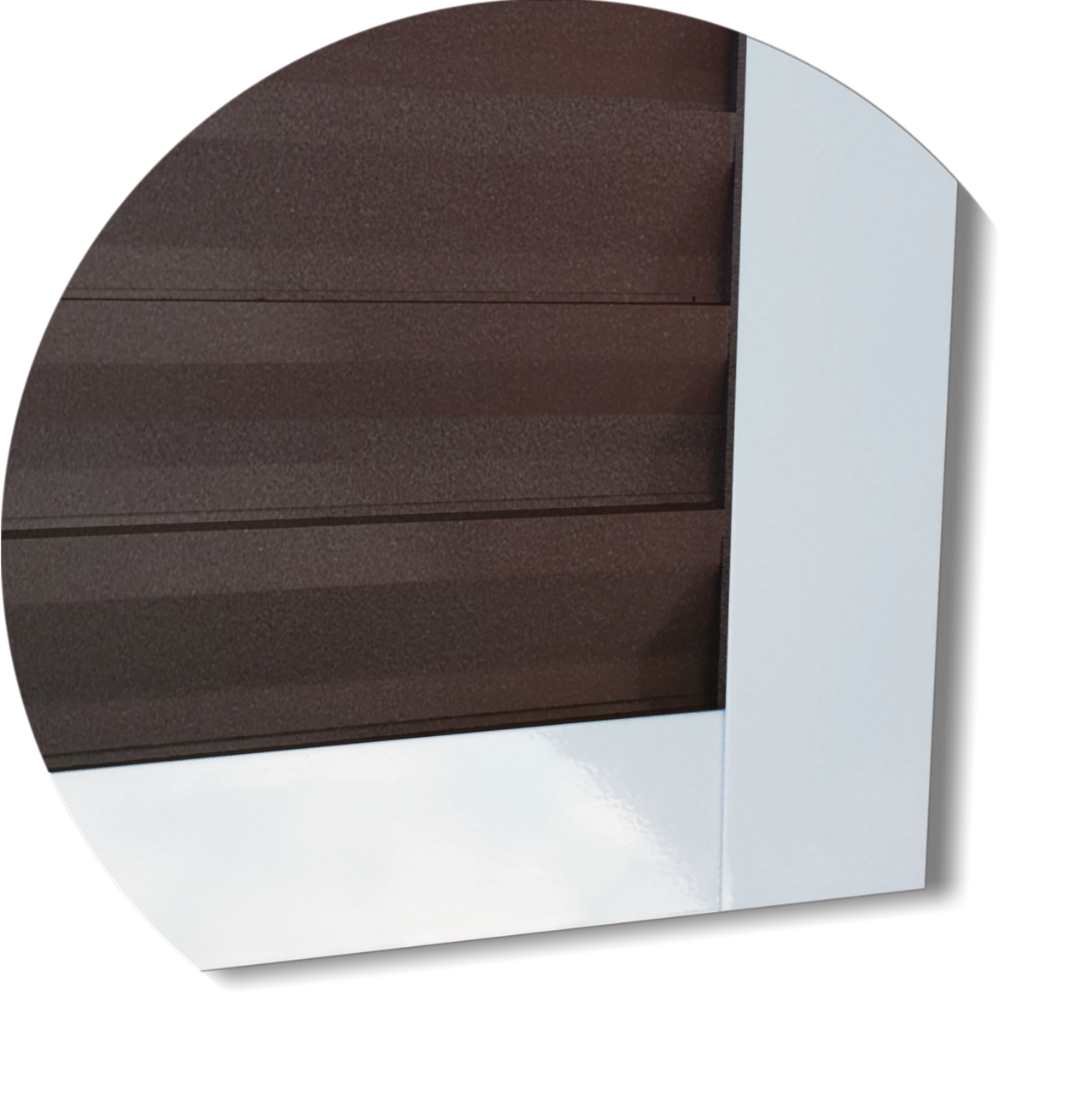 Porta de Alumínio Sala Linha L-25 mix corten