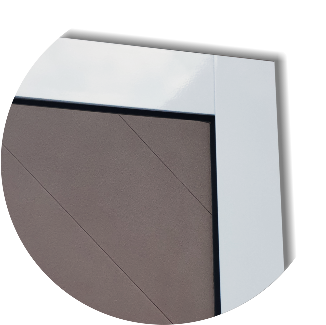 Porta de Alumínio Savana c/Puxador Linha Super-25 mix corten