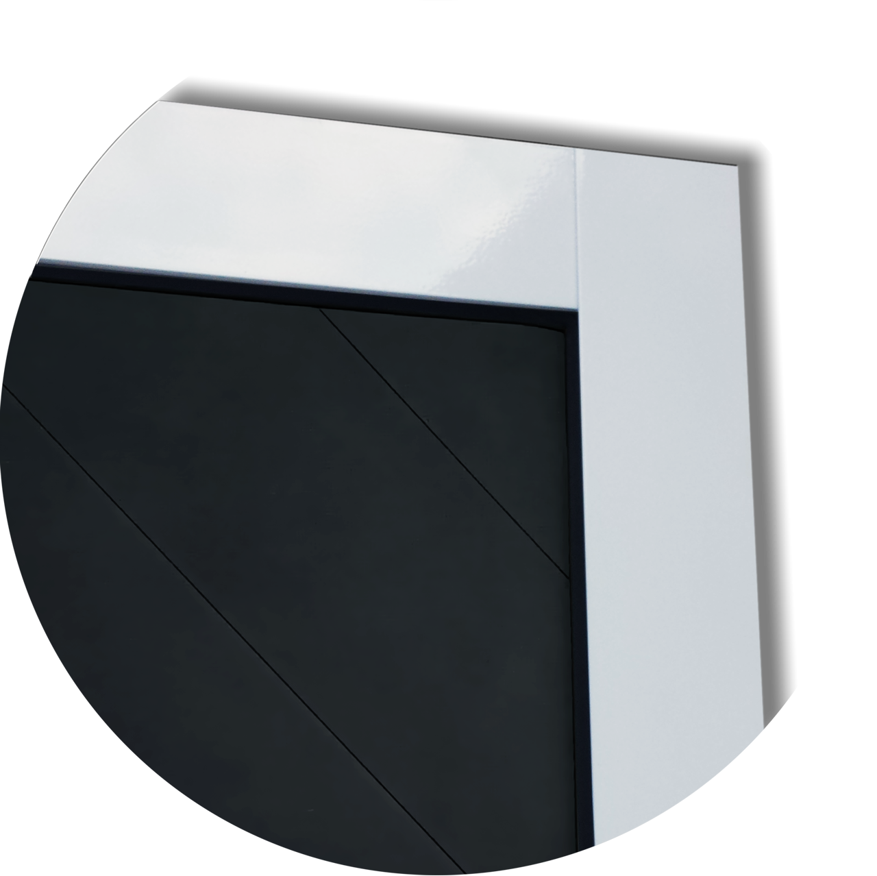 Porta de Alumínio Savana c/Puxador Linha Super-25 mix preto