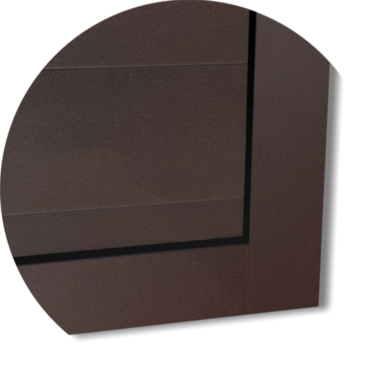 Porta de Alumínio Lambril c/grade Linha Super-25 corten