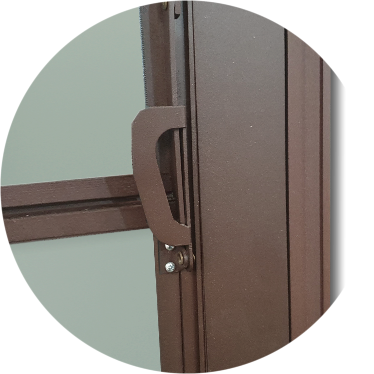 Porta de Alumínio Basculante Linha L-25 corten