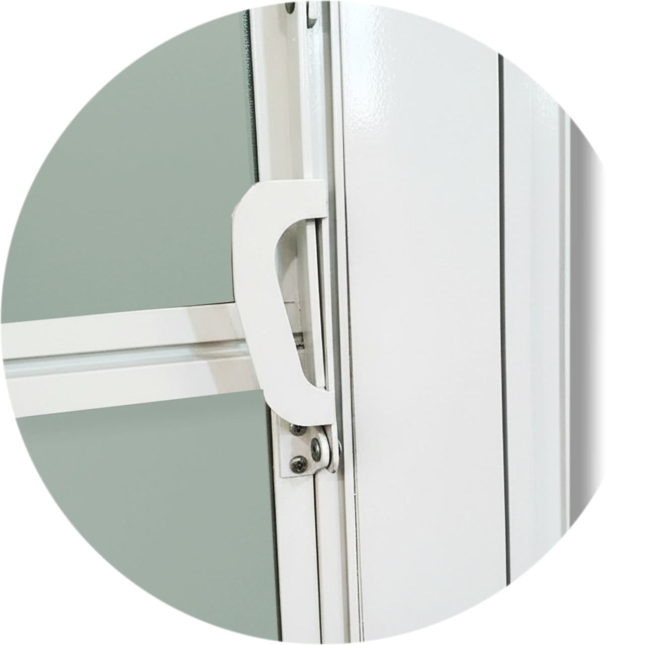 Porta de Alumínio Basculante Linha Super-25 branco