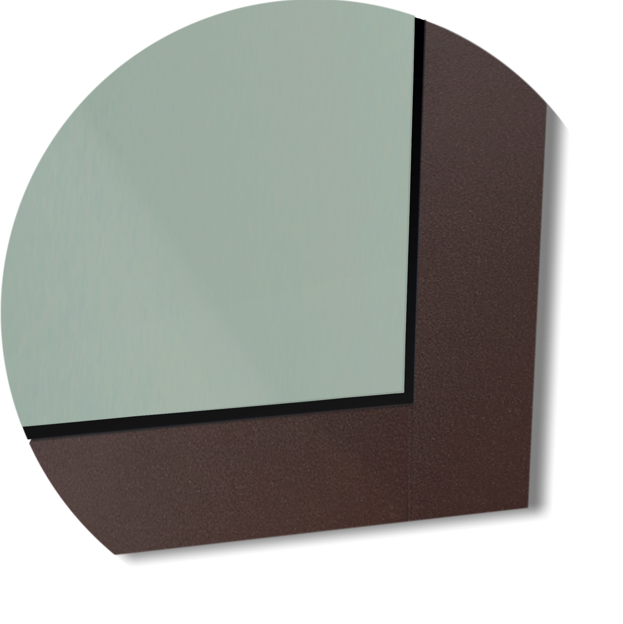 Porta de Alumínio Vidrão Linha Super-25 corten