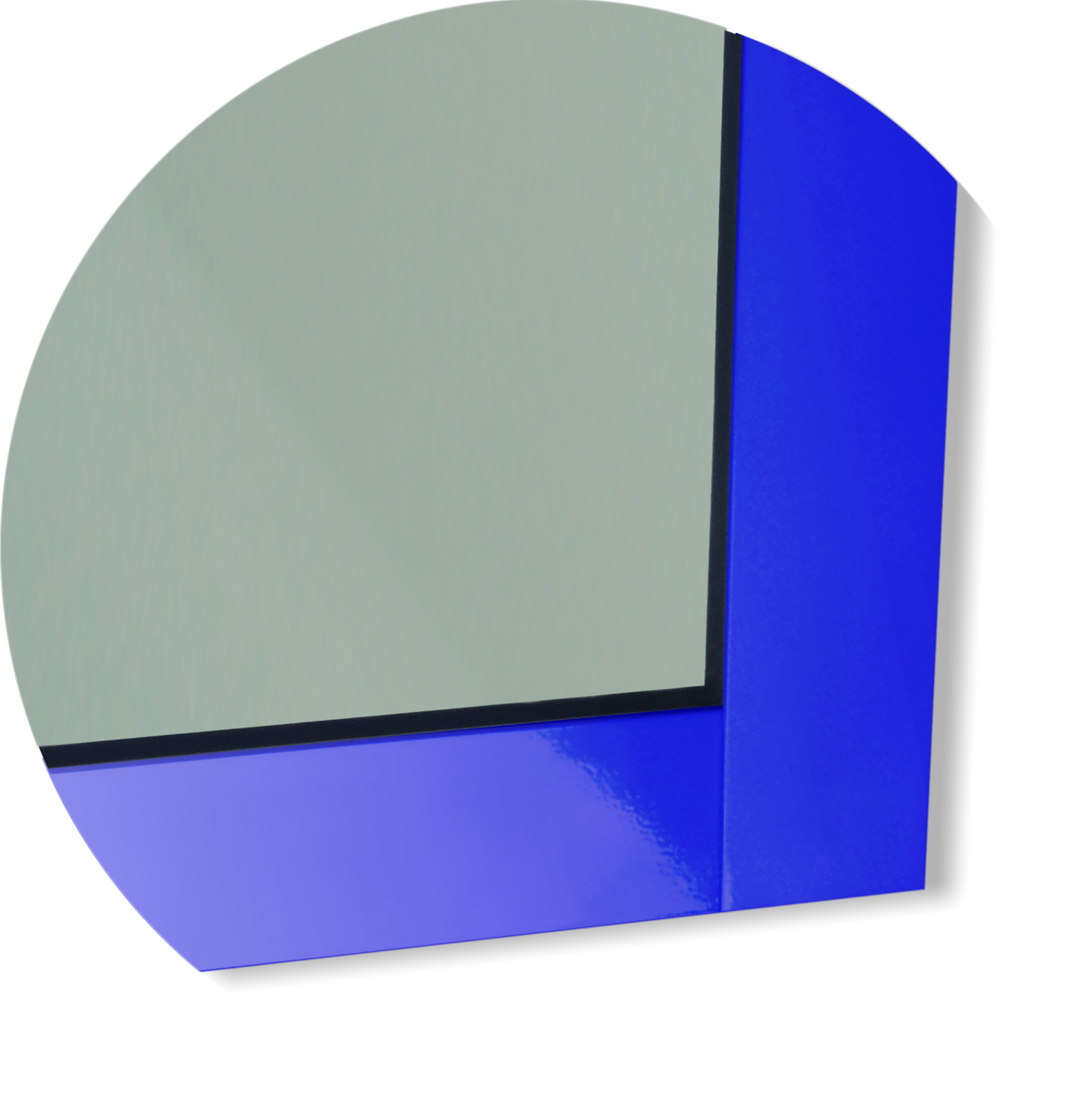 Porta de Alumínio Vidrão Linha Super-25 azul