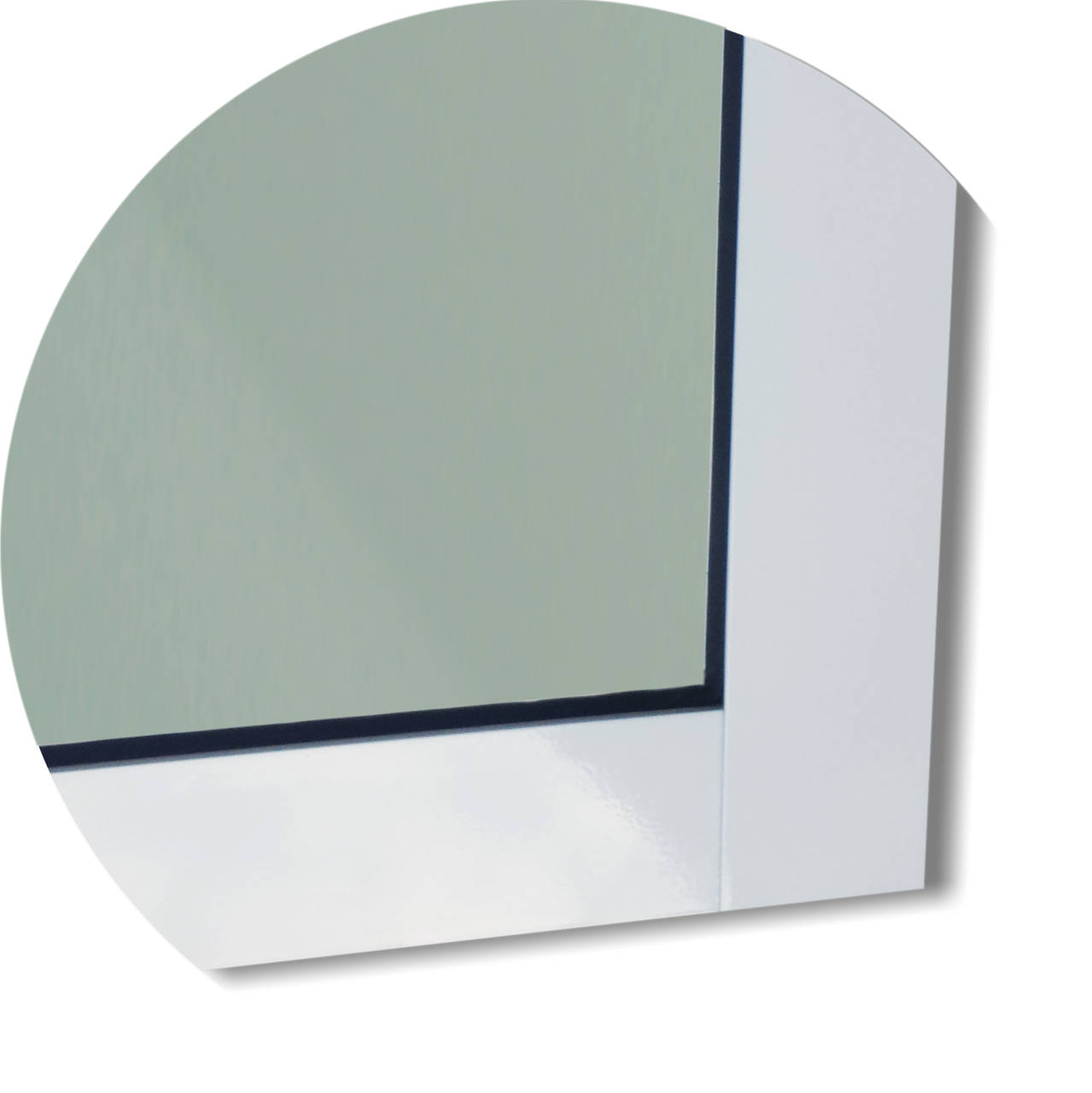 Porta de Alumínio Vidrão Linha Super-25 branco