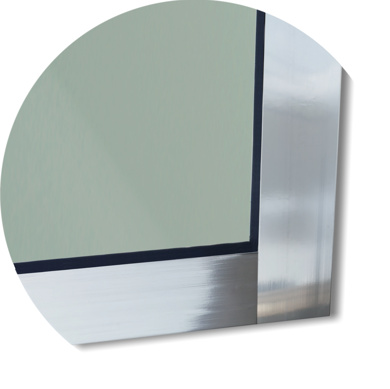 Porta de Alumínio Vidrão Linha Super-25 brilhante