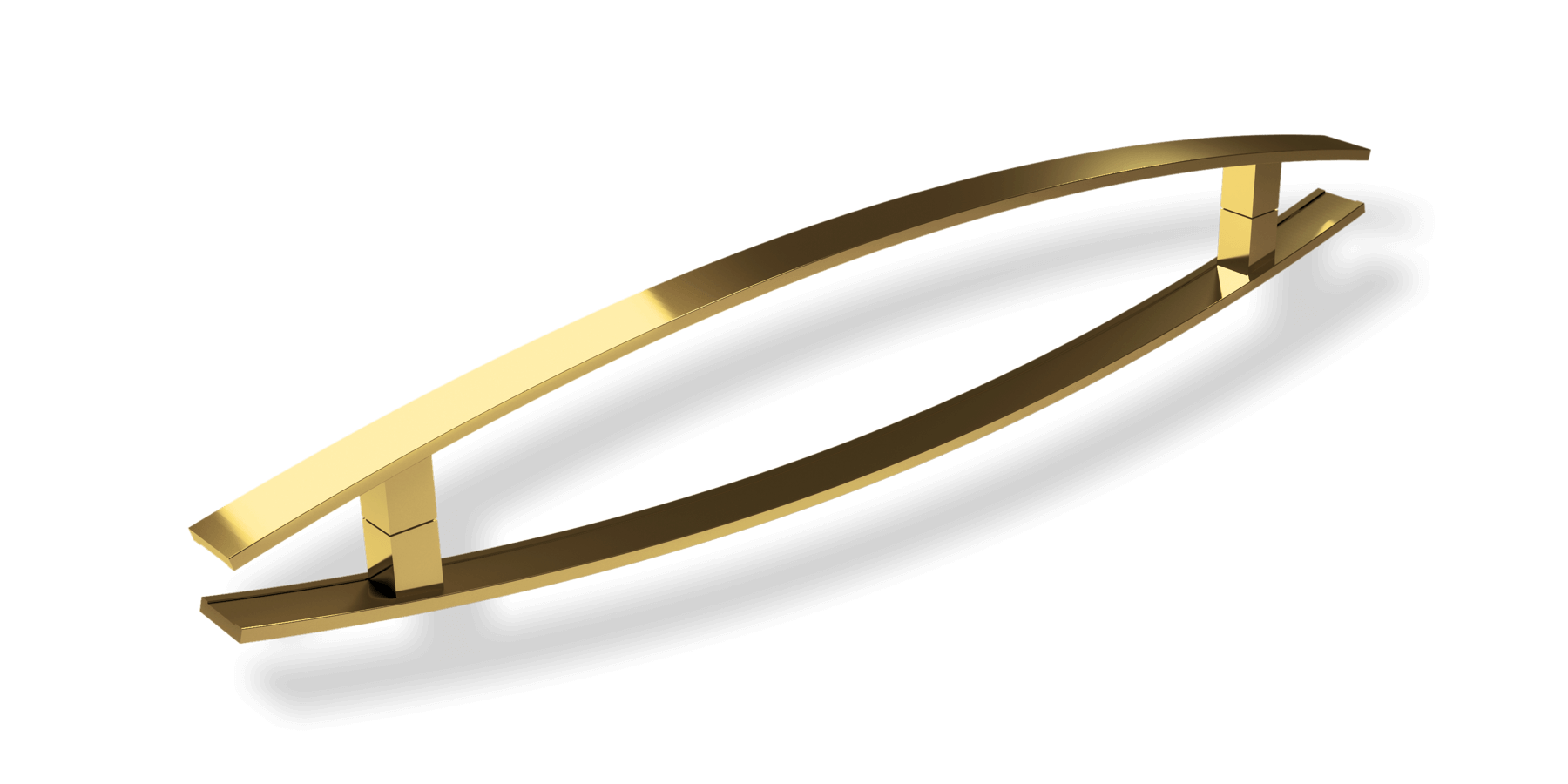 Puxador de alumínio modelo Dubai Dourado