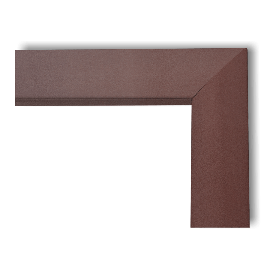 Arremates ou Guarnições de alumínio para portas e janelas Corten