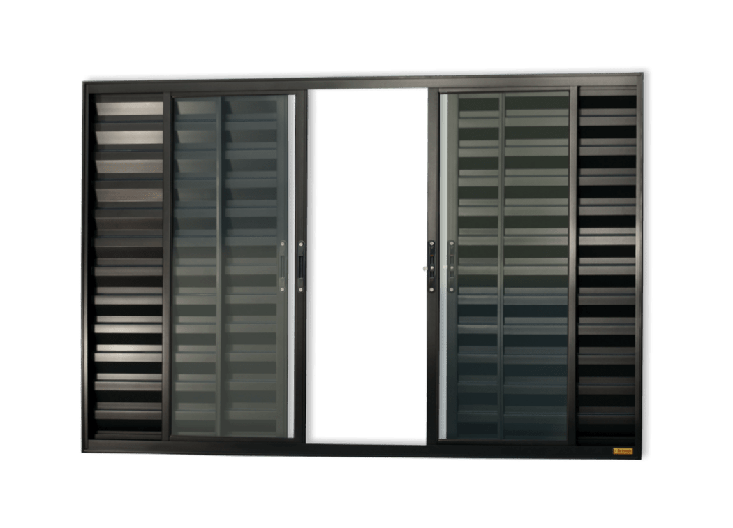 Veneziana de Alumínio 6 Folhas Preto