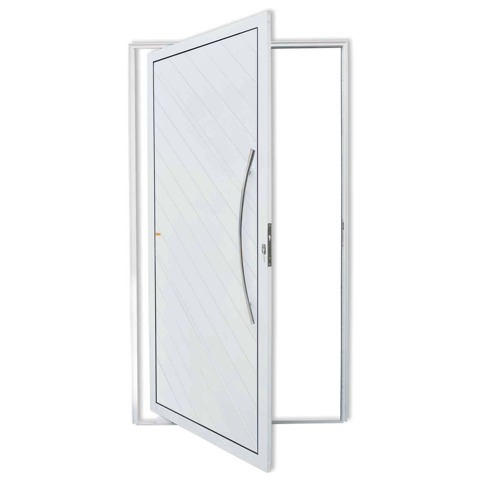 Porta Pivotante de Alumínio Savana c/Puxador Linha Super-25 branco