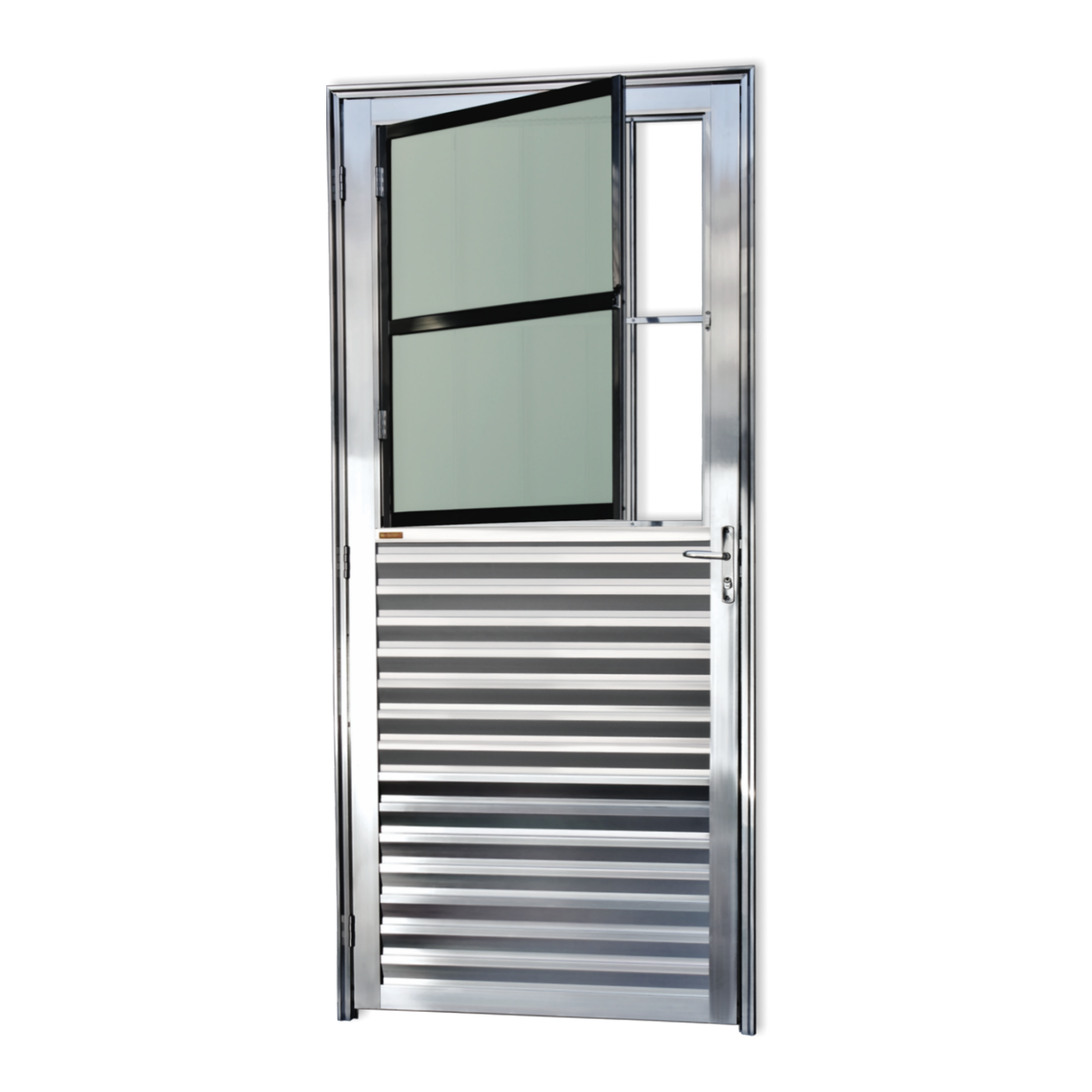 Porta de Alumínio Sala Linha Super-25 brilhante