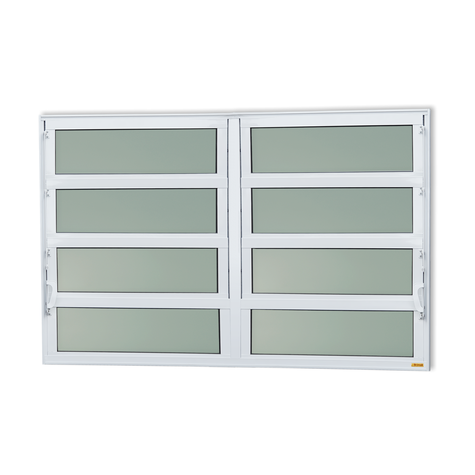 Basculante de Alumínio Elite 2 seções (2F+6M) branco