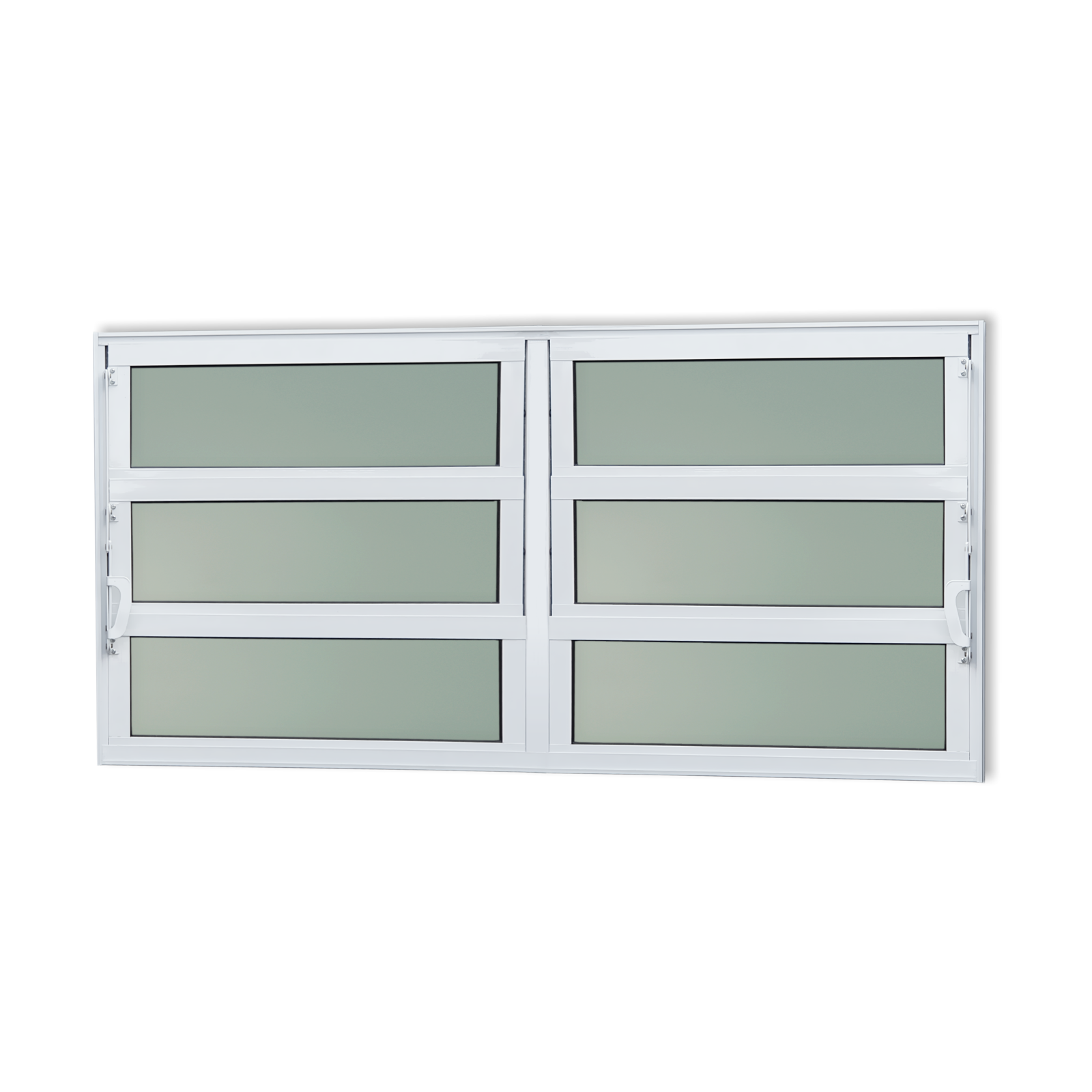 Basculante de Alumínio Elite 2 seções (2F+4M) branco