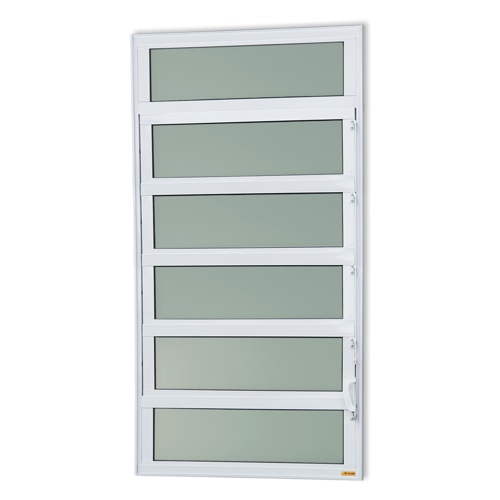 Basculante de Alumínio Elite 1 seção (2F+4M) branco